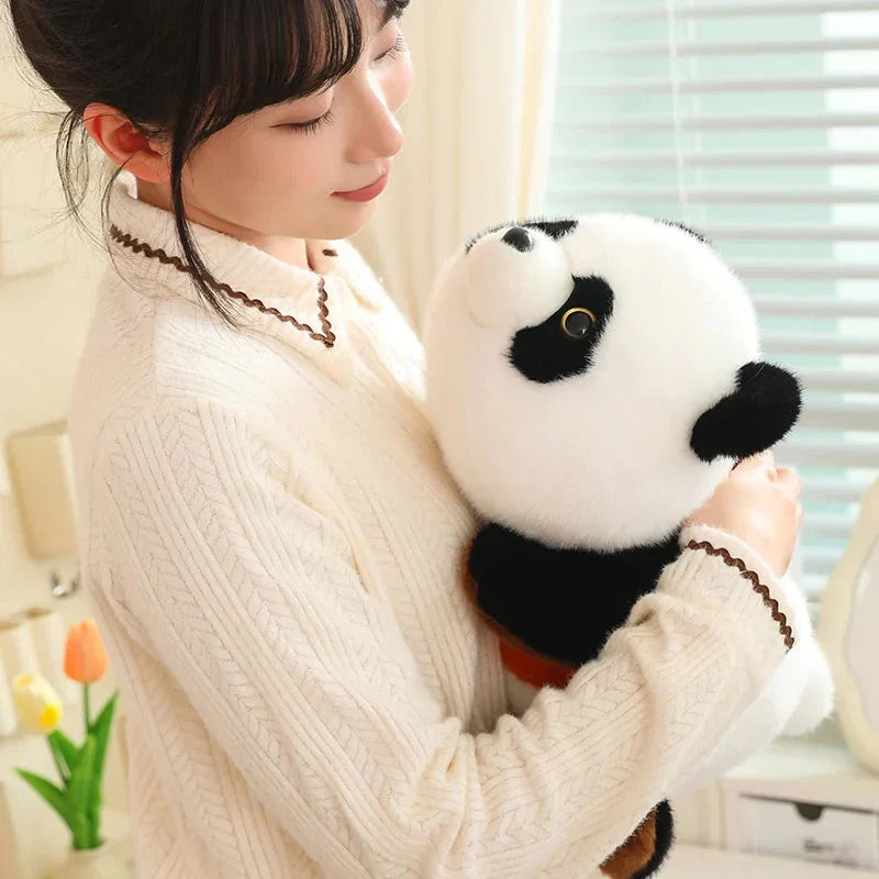 Adorable Reversible Plush: Red Panda & Panda Combo