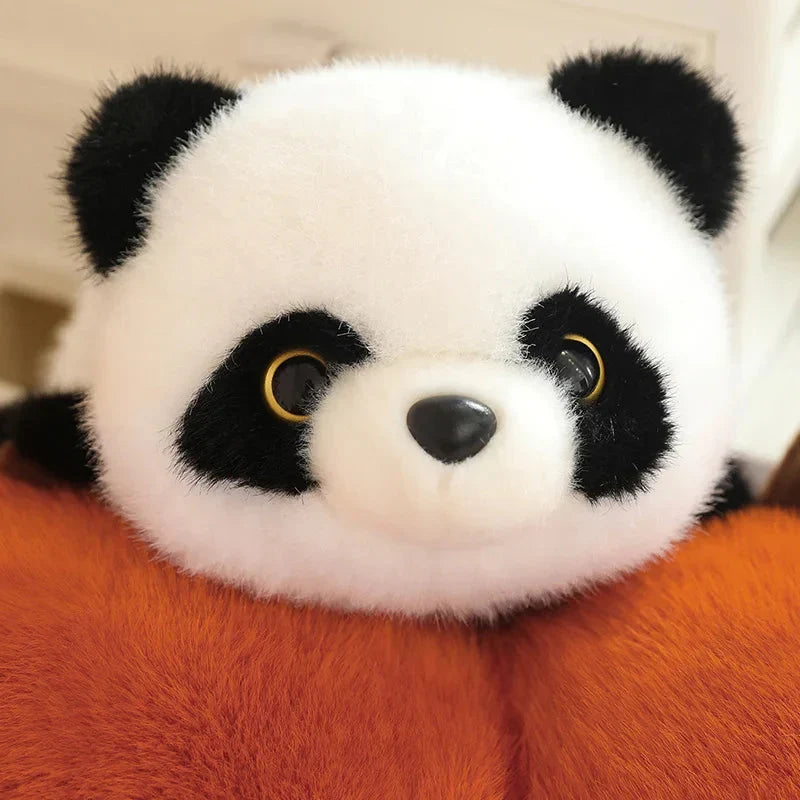 Adorable Reversible Plush: Red Panda & Panda Combo