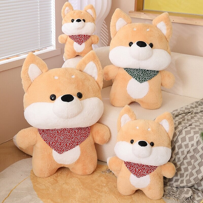 Snuggle Up with Runa and Taro: Adorable Shiba Plushies!