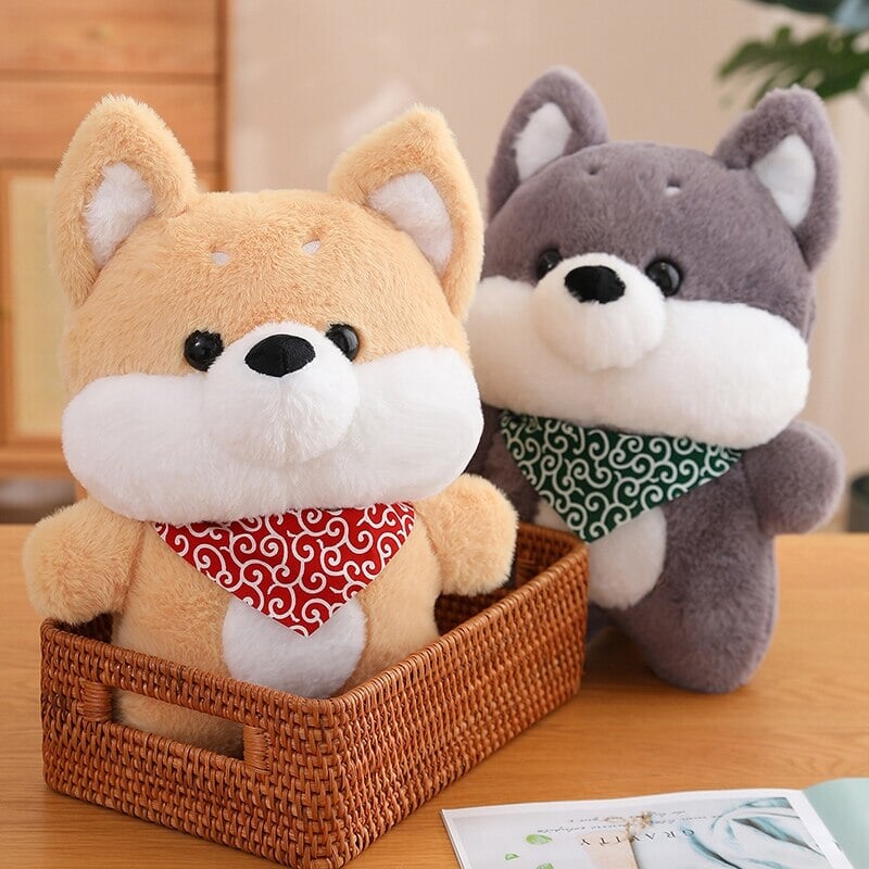 Snuggle Up with Runa and Taro: Adorable Shiba Plushies!