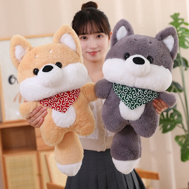 Snuggle Up with Runa and Taro: Adorable Shiba Plushies!