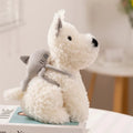 Adorable Schnauzer Plush Toy with Fun Shark Bag