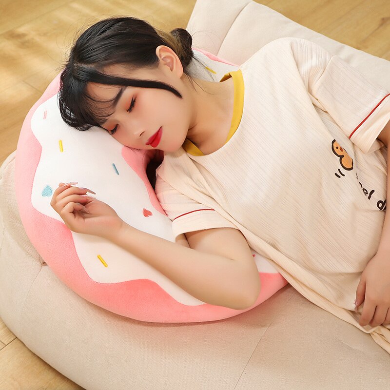 Adorable Soft Pastel Donut Plush Cushion Collection