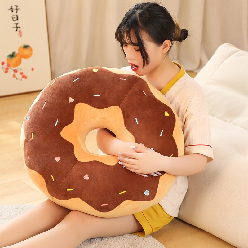Adorable Soft Pastel Donut Plush Cushion Collection