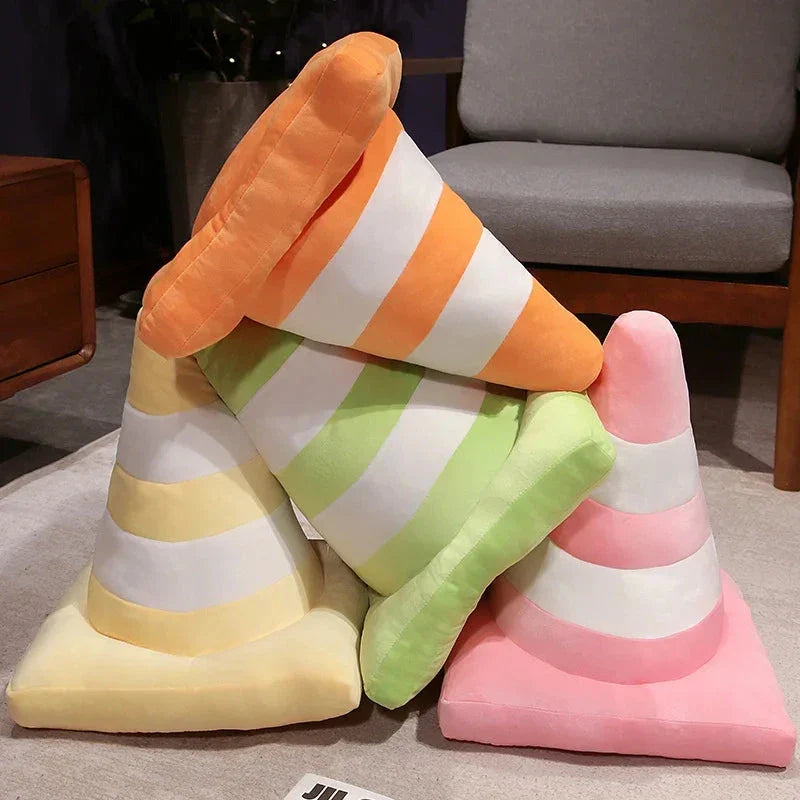 Cuddle-Friendly Plush Traffic Cones