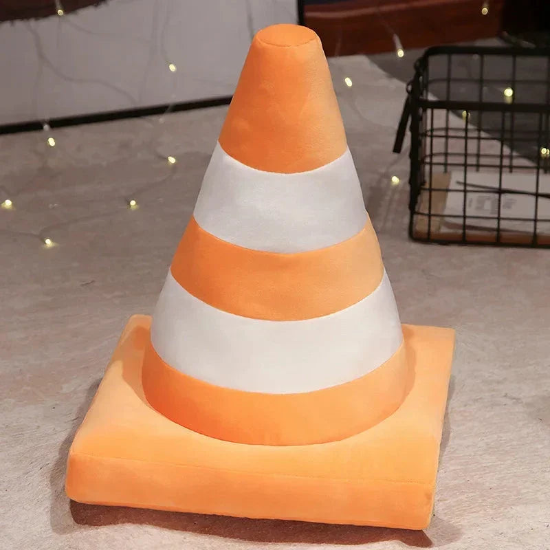 Cuddle-Friendly Plush Traffic Cones
