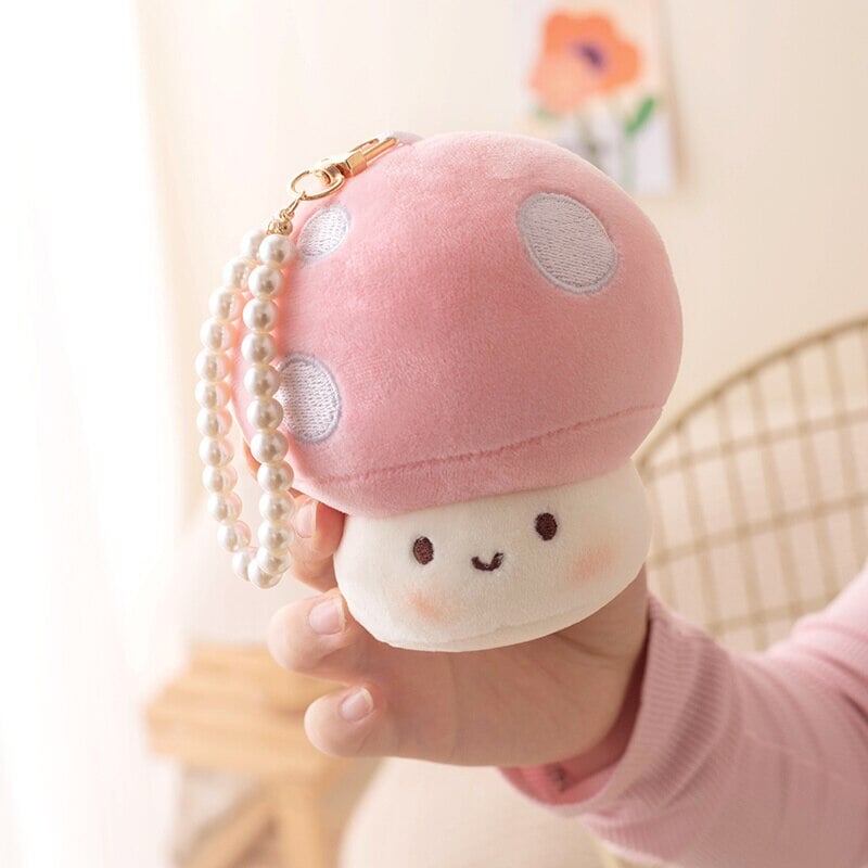 Adorable Squishy Mushroom Plush Keychain Companions