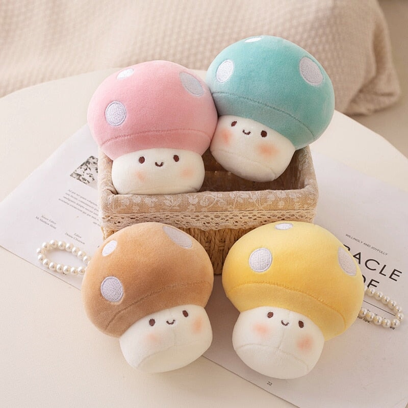 Adorable Squishy Mushroom Plushie Keychains for Extra Cuteness!