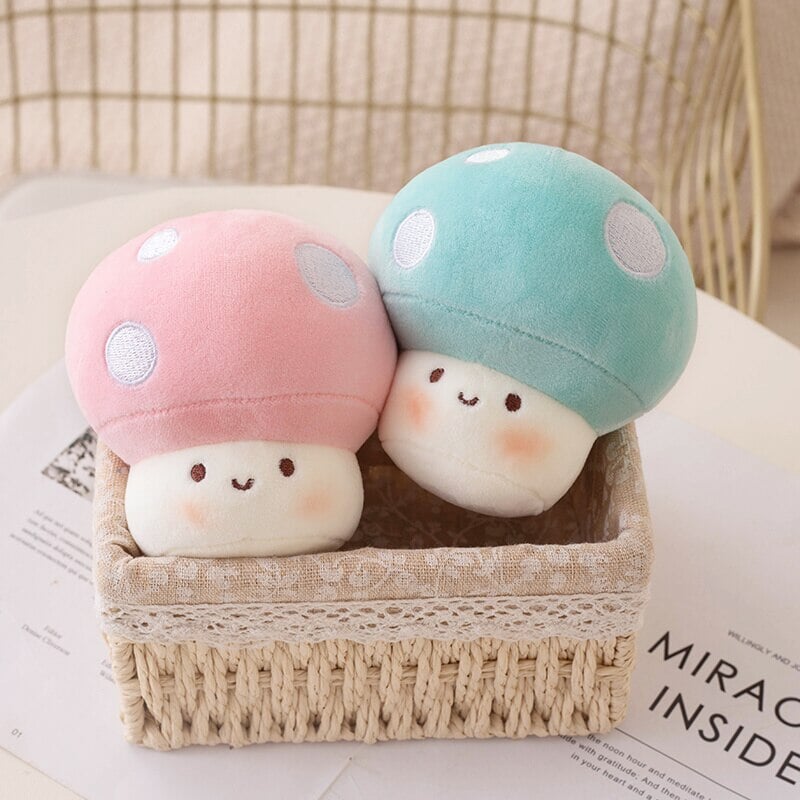 Adorable Squishy Mushroom Plush Keychain Companions