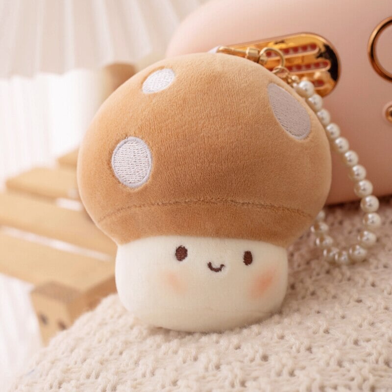 Adorable Squishy Mushroom Plushie Keychains for Extra Cuteness!