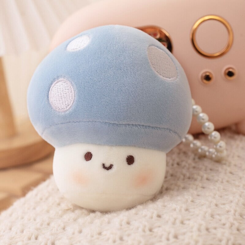 Adorable Squishy Mushroom Plush Keychain Companions