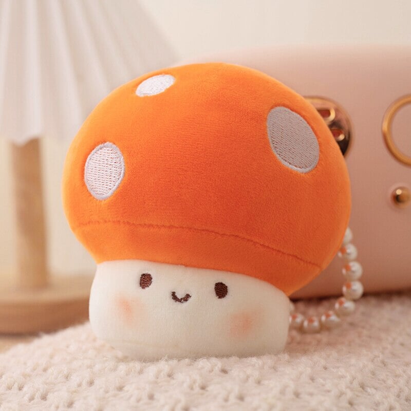 Adorable Squishy Mushroom Plush Keychain Companions