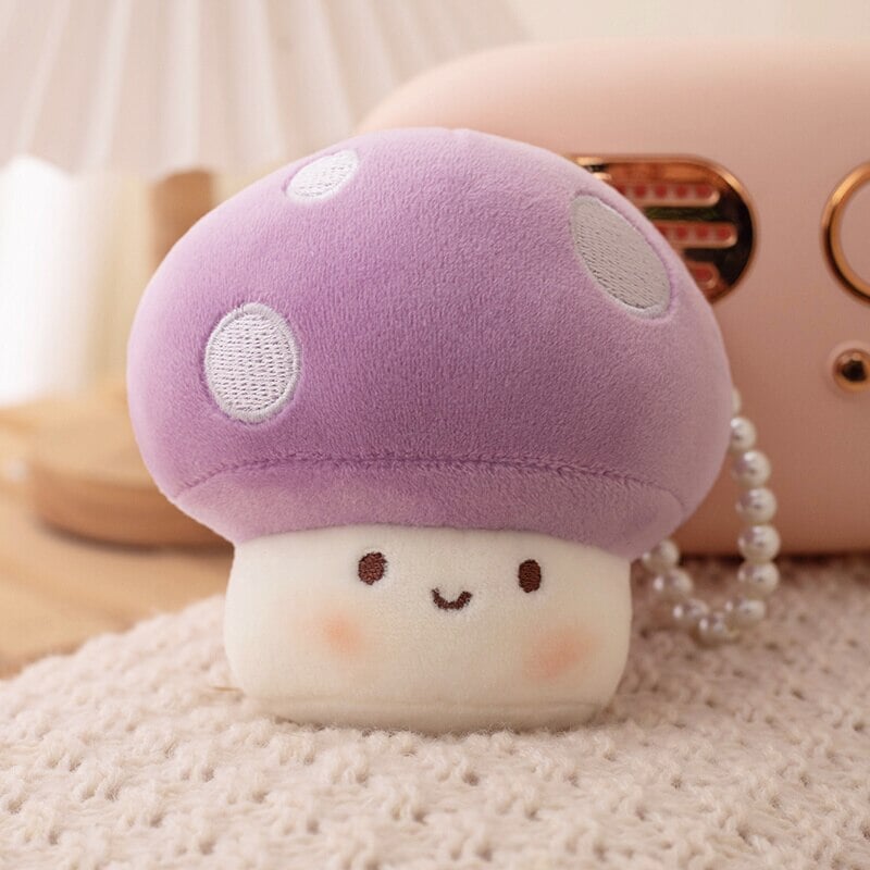 Adorable Squishy Mushroom Plushie Keychains for Extra Cuteness!