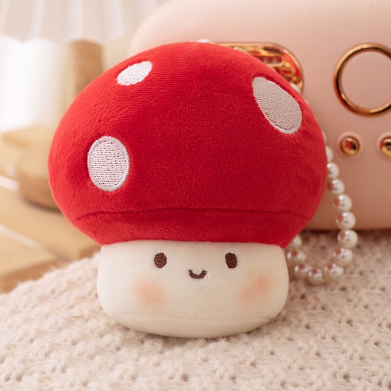 Adorable Squishy Mushroom Plushie Keychains for Extra Cuteness!