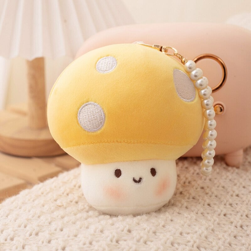 Adorable Squishy Mushroom Plushie Keychains for Extra Cuteness!