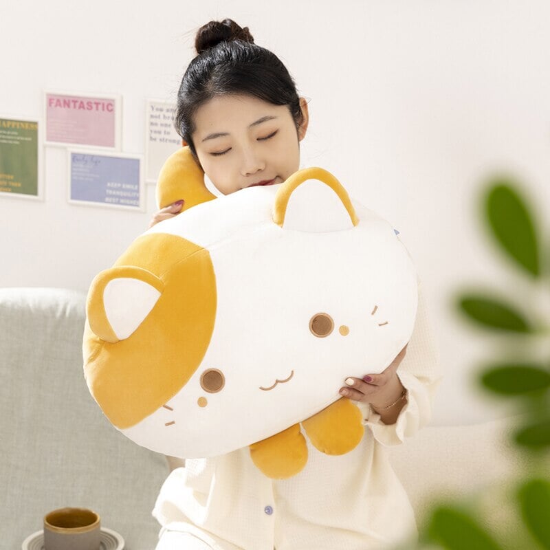Adorable Squishy Cat Pillow Plush Toy
