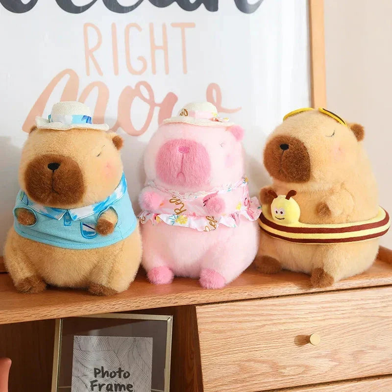 Adorable Summer Capybara Cuddly Plush Toy