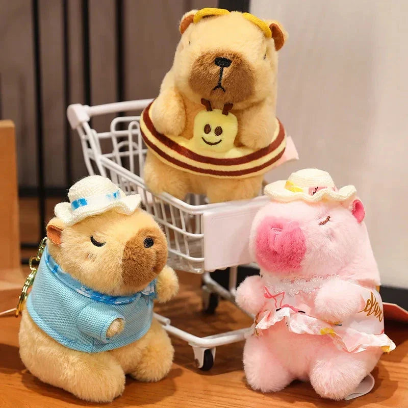 Adorable Summer Capybara Cuddly Plush Toy