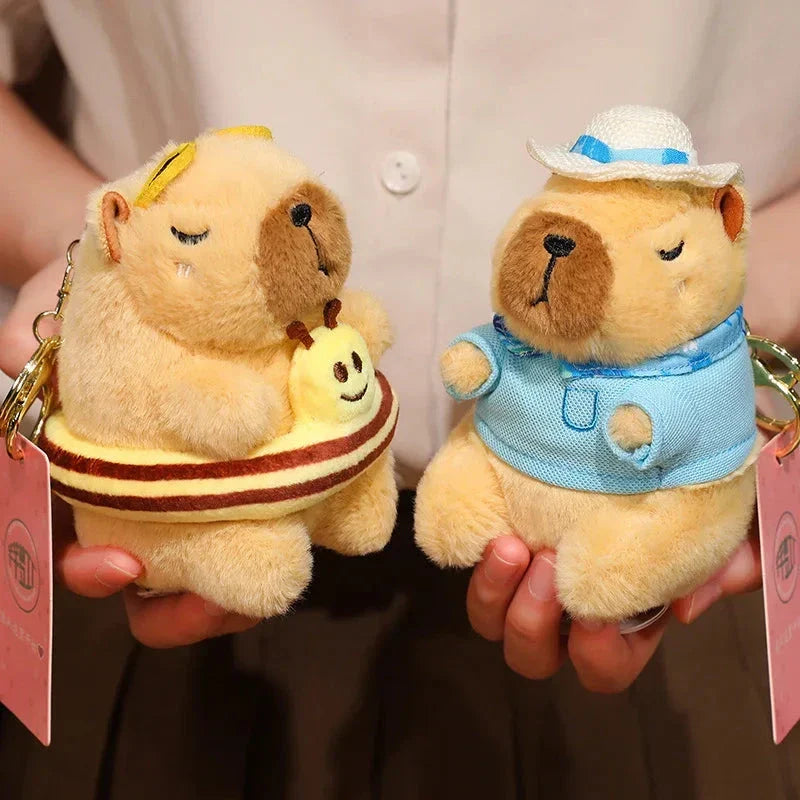 Adorable Summer Capybara Cuddly Plush Toy