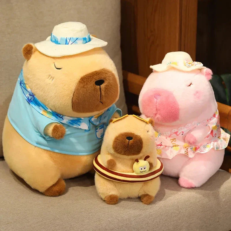 Adorable Summer Capybara Cuddly Plush Toy