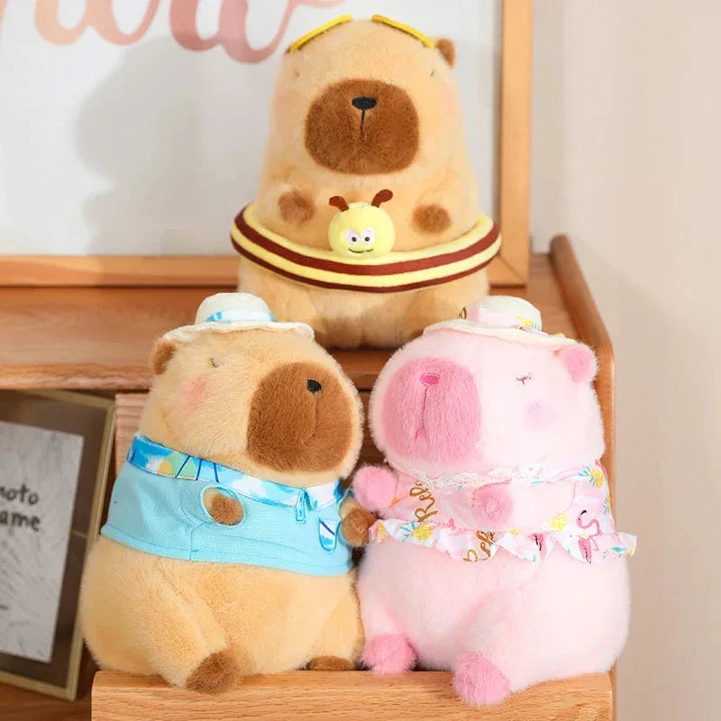 Adorable Summer Capybara Cuddly Plush Toy