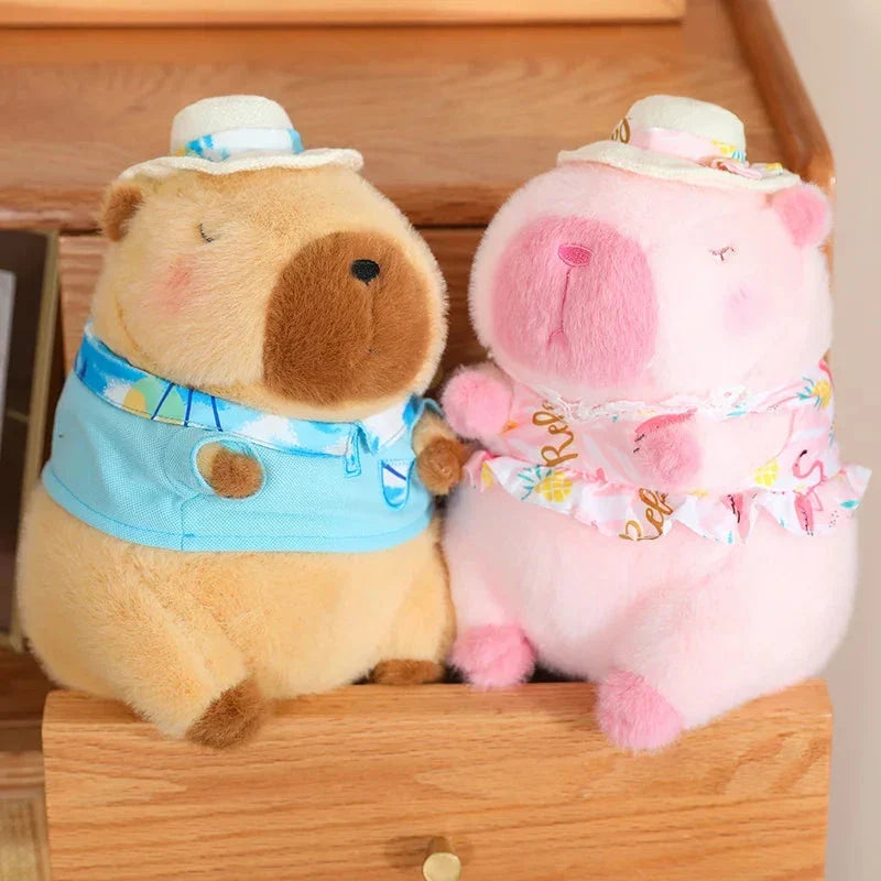 Adorable Summer Capybara Cuddly Plush Toy