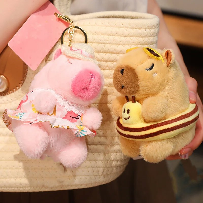Adorable Summer Capybara Cuddly Plush Toy