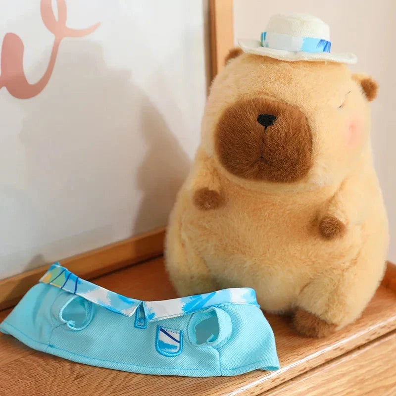 Adorable Summer Capybara Cuddly Plush Toy