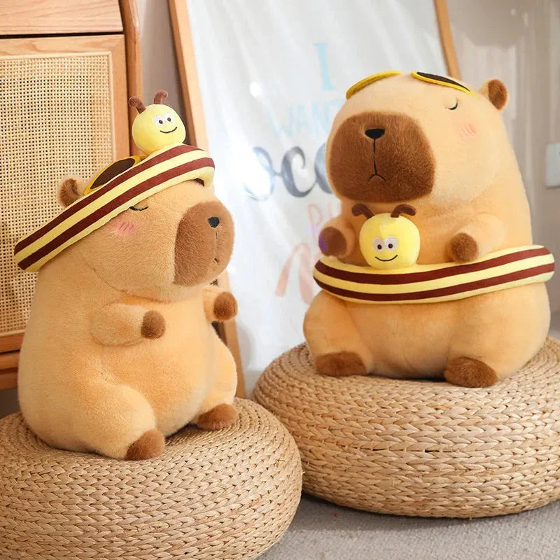 Adorable Summer Capybara Cuddly Plush Toy