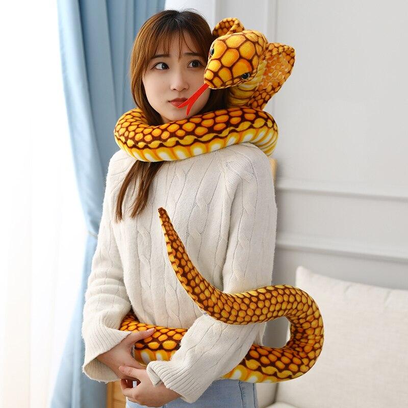 Giant 90" Ultra-Plush Snakeskin Cuddle Buddy