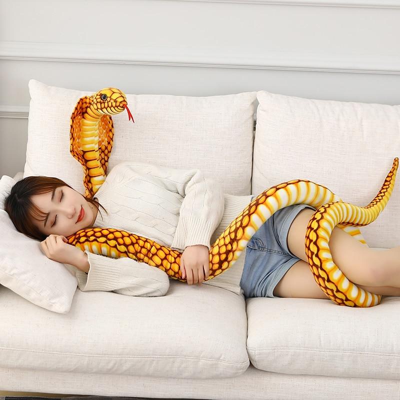 Giant 90" Ultra-Plush Snakeskin Cuddle Buddy