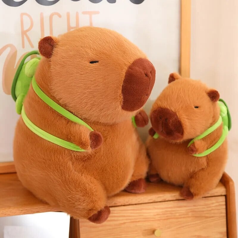 Charming Capybara Turtle Backpack Plush Toys