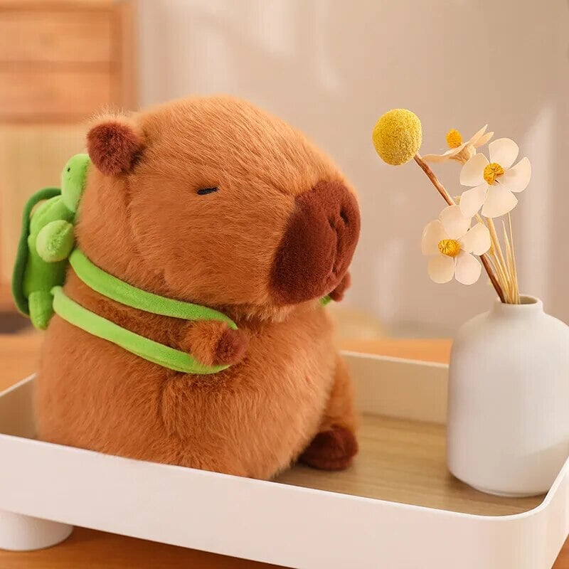 Charming Capybara Turtle Backpack Plush Toys