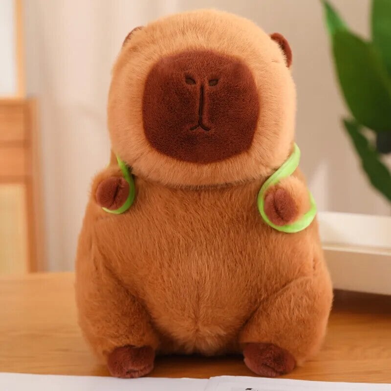 Charming Capybara and Turtle Plush Backpack Buddies