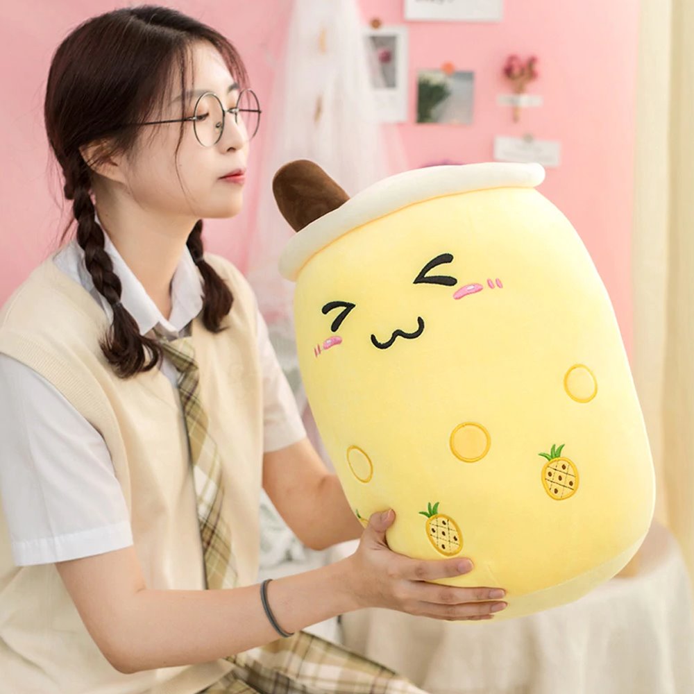 Delightful Bubble Tea Family Plush Fruit Collection