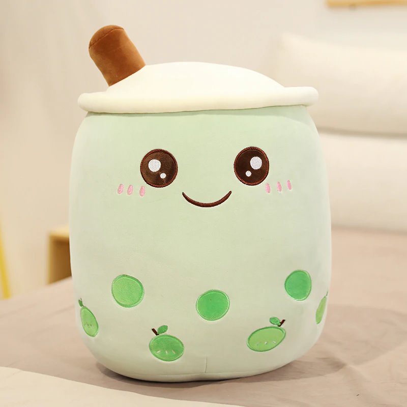 Delightful Bubble Tea-Inspired Fruit Plushies Collection for the Whole Family!