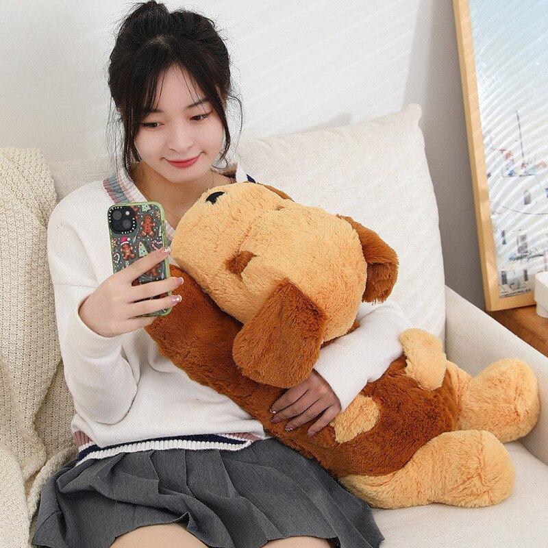 The Adorable Giant Fluffy Dog Plushie Family