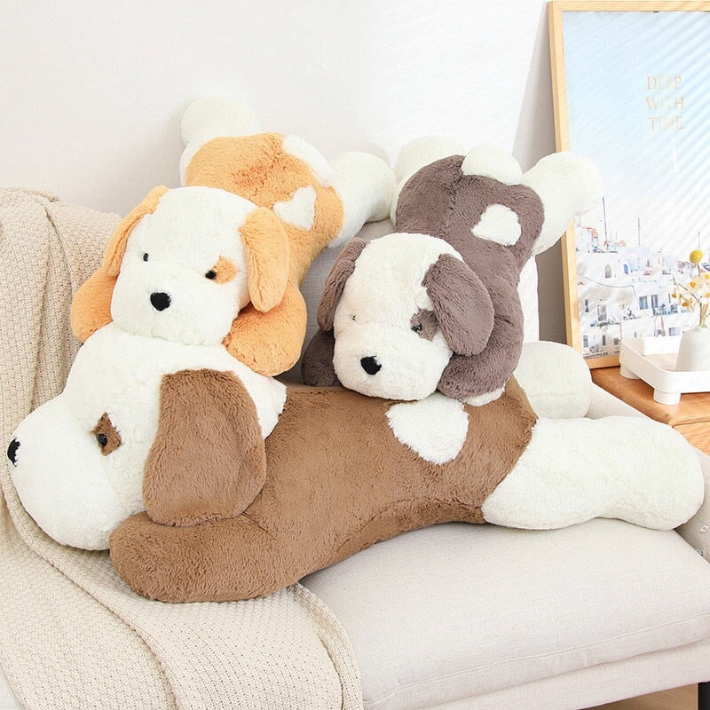 The Adorable Giant Fluffy Dog Plushie Family