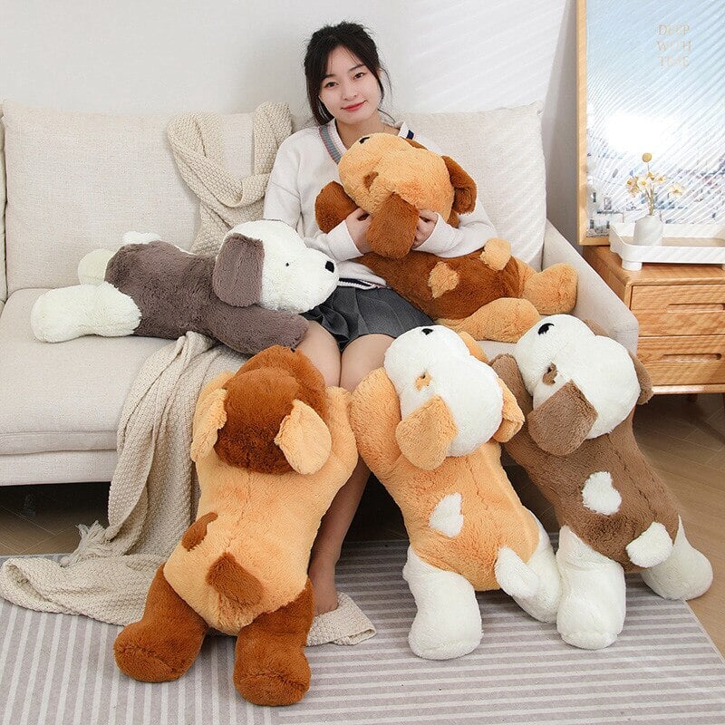 The Adorable Giant Fluffy Dog Plushie Family