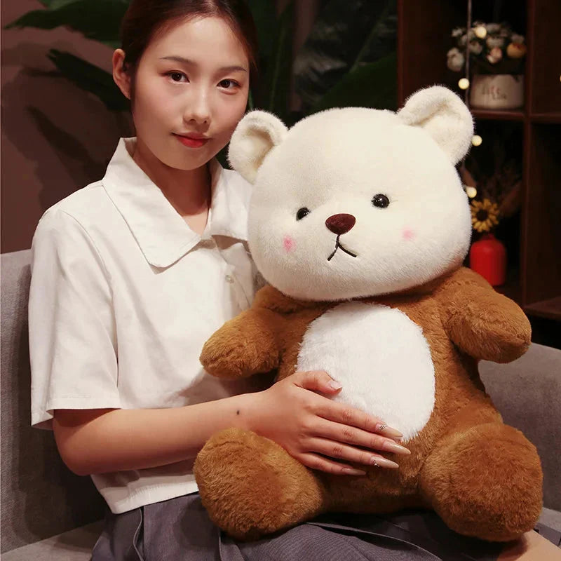 Adorable White Bear Capybara Plush Costume Toy