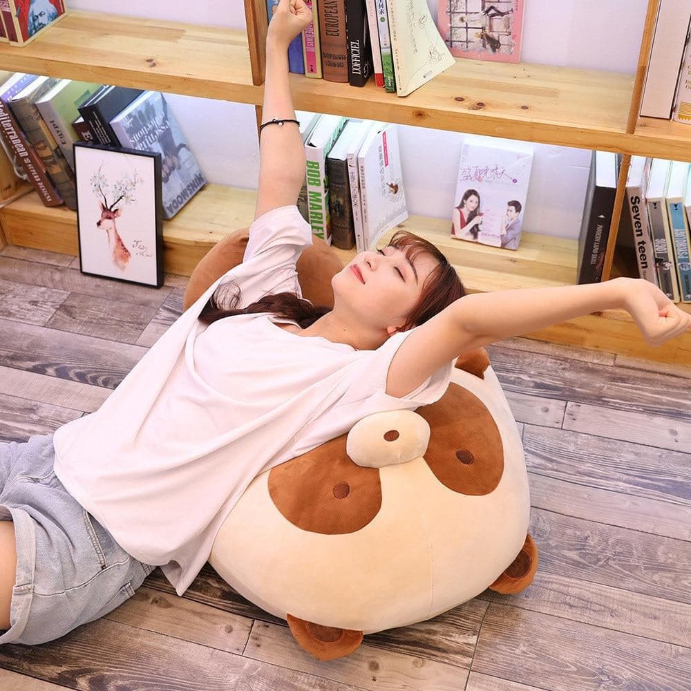 Plumpy Chonky Rigby the Mischievous Raccoon and Autumn the Mellow Fox Plushies