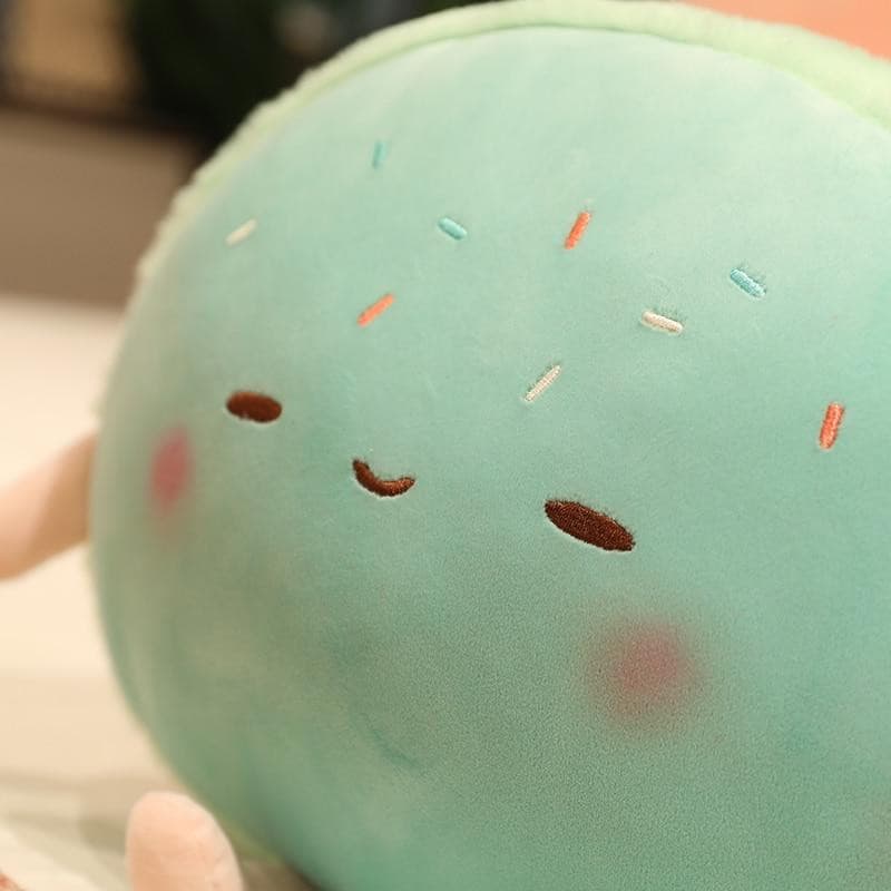 Gigantic Plumpy Hamburger-kun and Macaroon-chan Plushies Collection