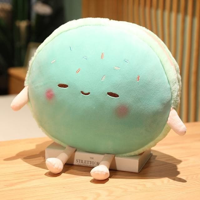Gigantic Plumpy Hamburger-kun and Macaroon-chan Plushies Collection