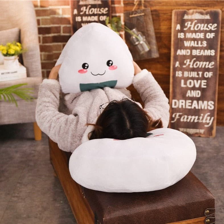 Large Plumpy Kawaii Rice Ball Plushie