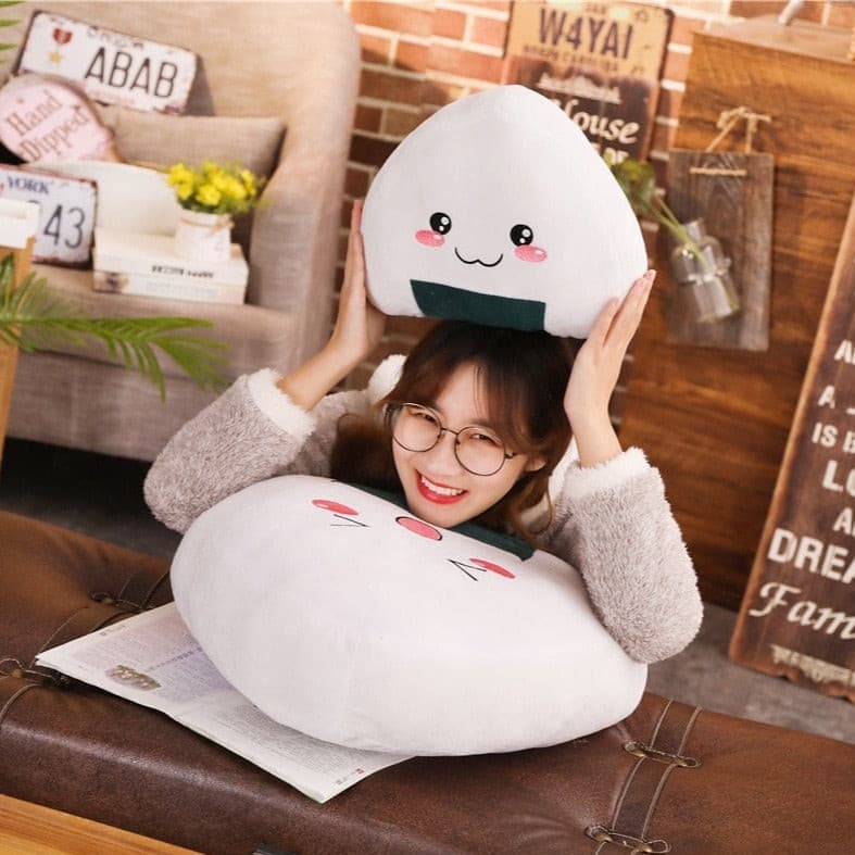 Large Plumpy Kawaii Rice Ball Plushie